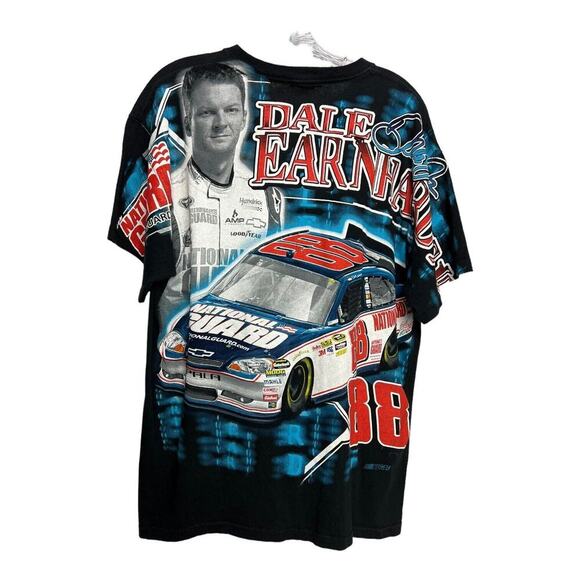 VTG DALE EARNHARDT JR DIET MTN DEW & NATIONAL GUARD Double Sided All Over Print - Picture 2 of 7